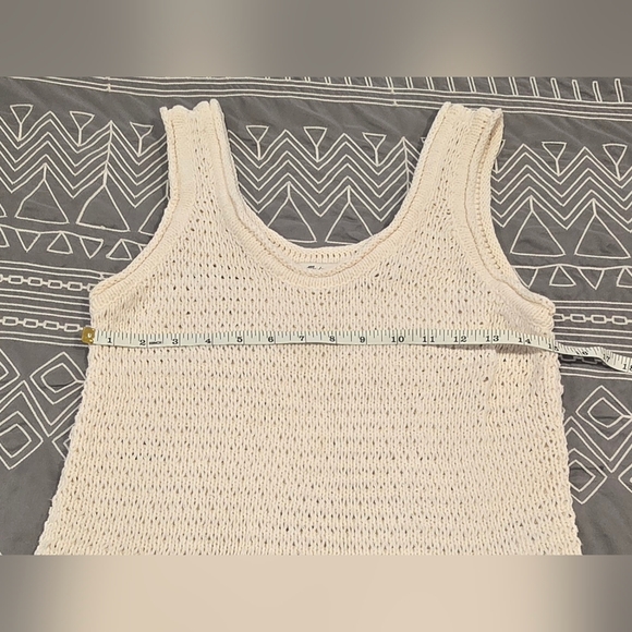 Madewell Open Knit Sweater Tank Size Small - Picture 4 of 5